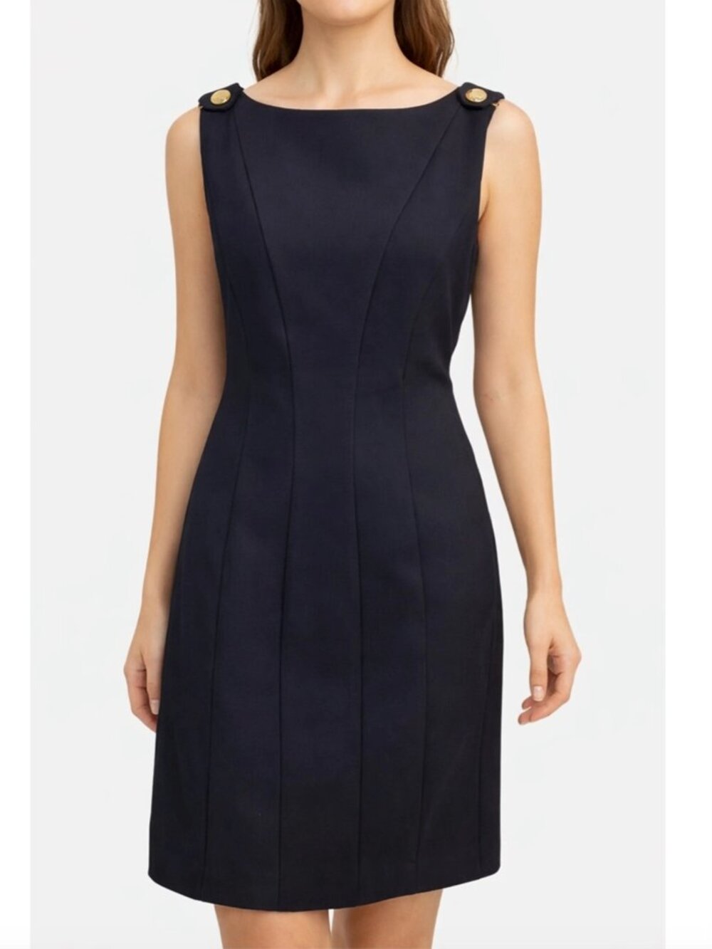 Tory Burch Wool Blend Navy Sheath Dress